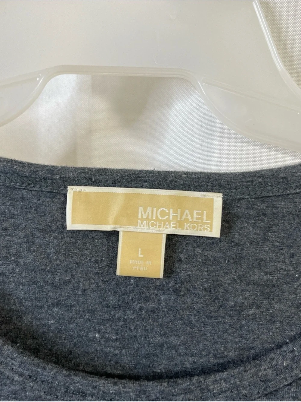 Michael Kors Classic Women's Long Sleeve Top Shoulder Zip Size Large